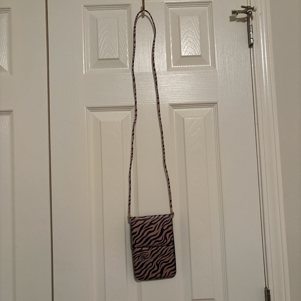 Zebra Print Crossbody Bag